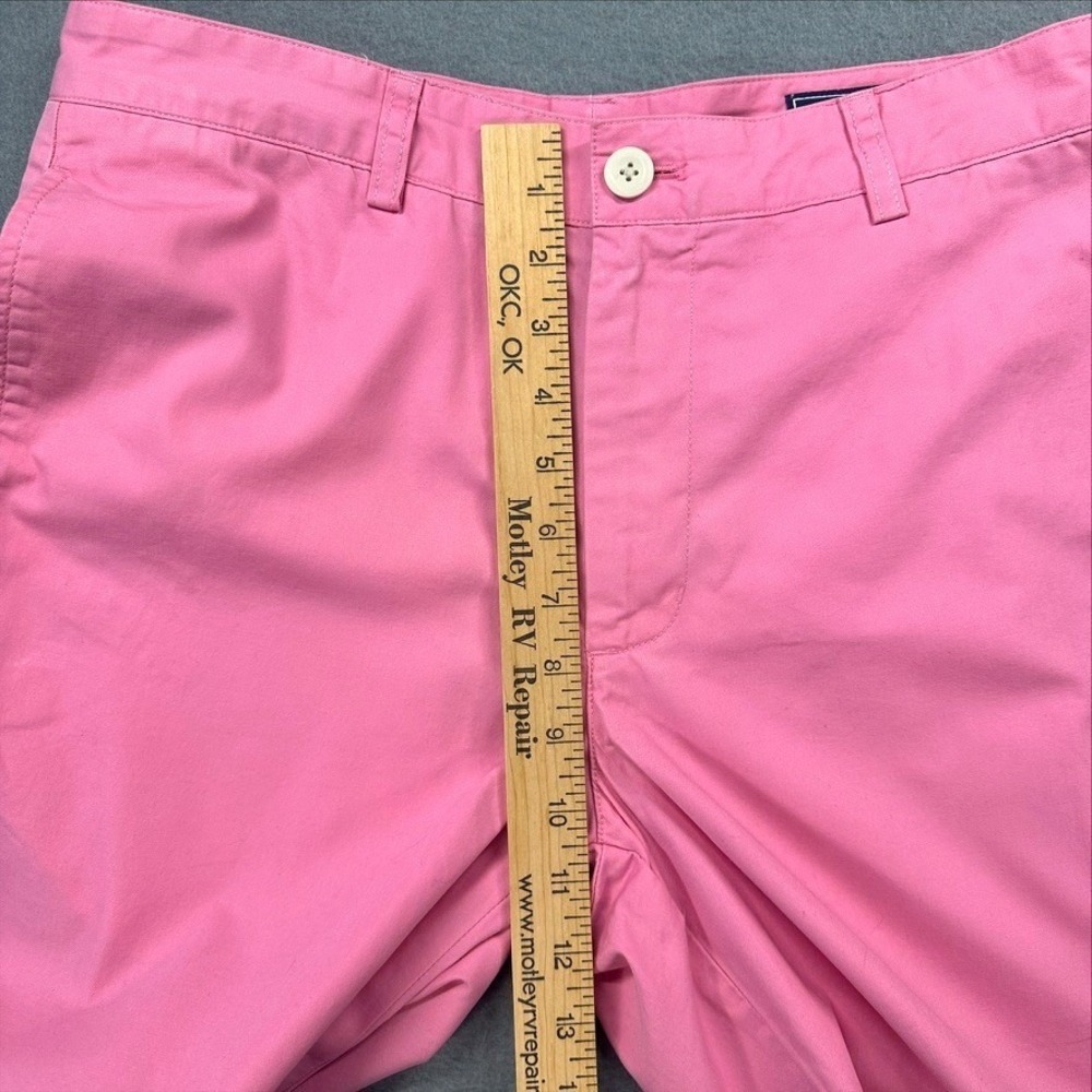 Vineyard Vines Chino Shorts Mens 30 Pink Breaker Cotton Flat Front 1H0213 - Picture 8 of 11